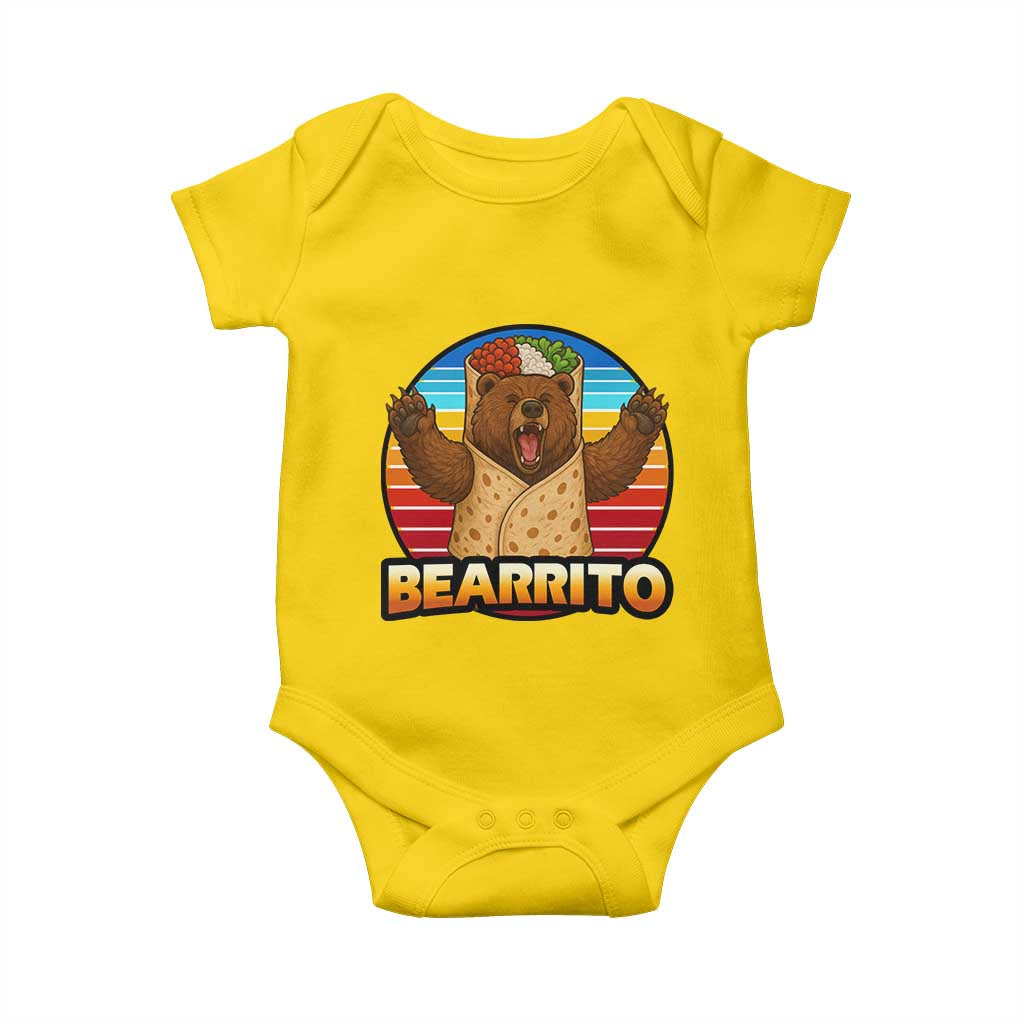 Burrito Lover Gift Baby Onesie Funny Bearrito TS12 Daisy Print Your Wear
