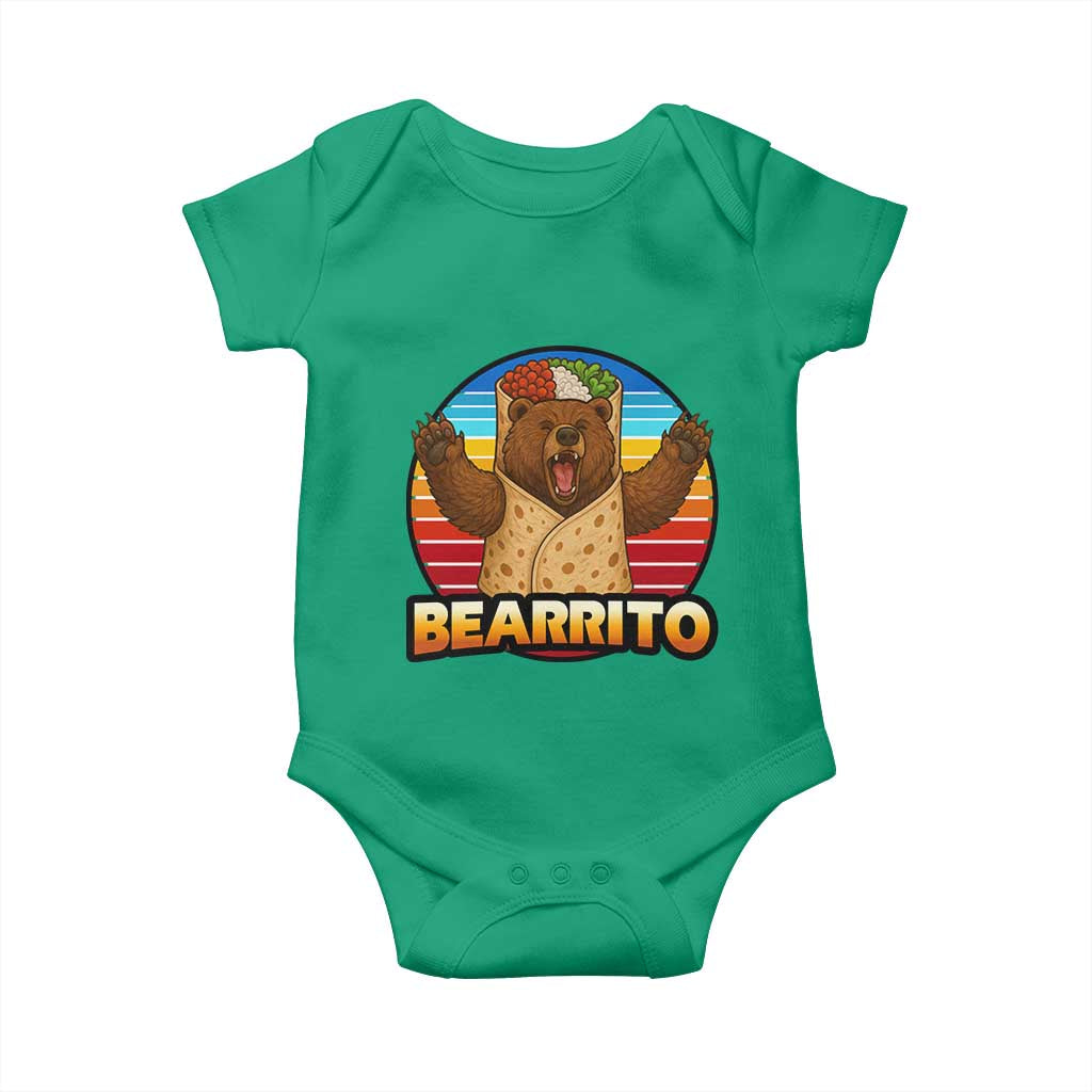 Burrito Lover Gift Baby Onesie Funny Bearrito TS12 Irish Green Print Your Wear