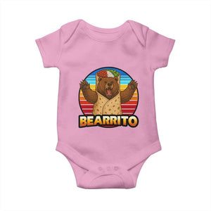 Burrito Lover Gift Baby Onesie Funny Bearrito TS12 Light Pink Print Your Wear