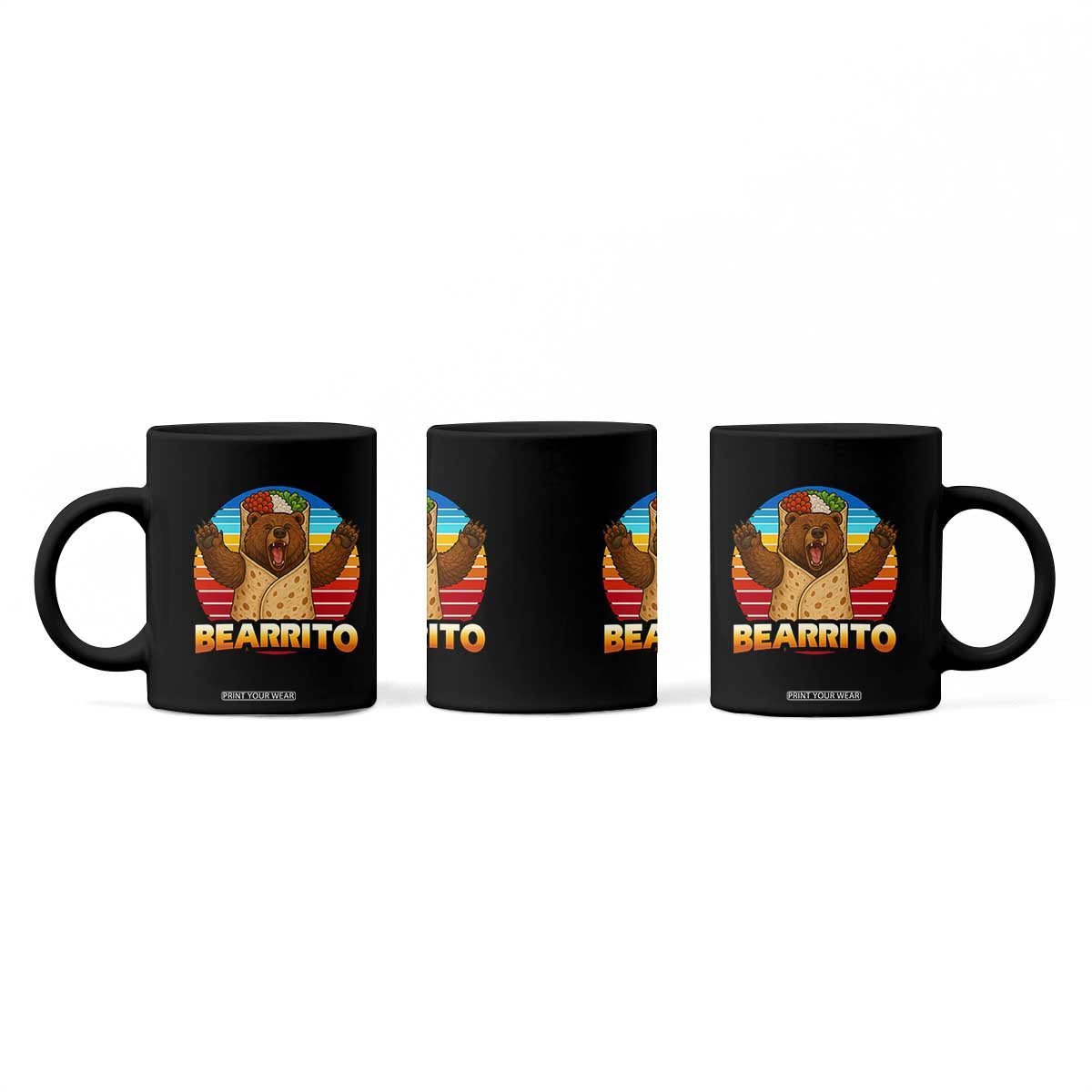 Burrito Lover Gift Coffee Mug Funny Bearrito TS12 Print Your Wear