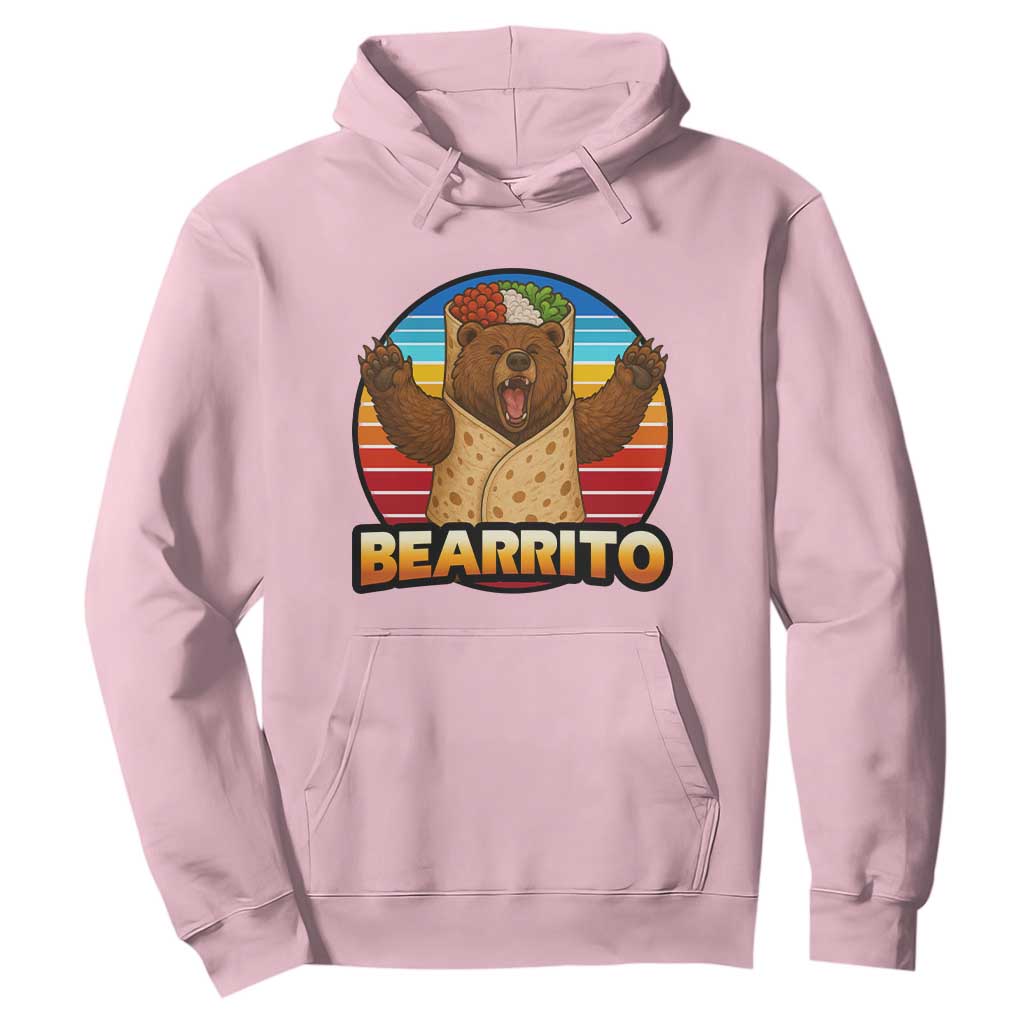 Burrito Lover Gift Hoodie Funny Bearrito TS12 Light Pink Print Your Wear