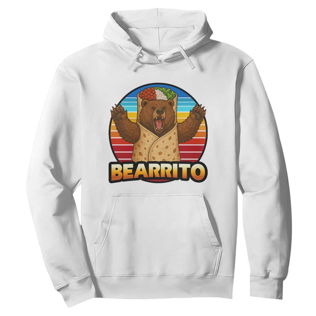 Burrito Lover Gift Hoodie Funny Bearrito TS12 White Print Your Wear