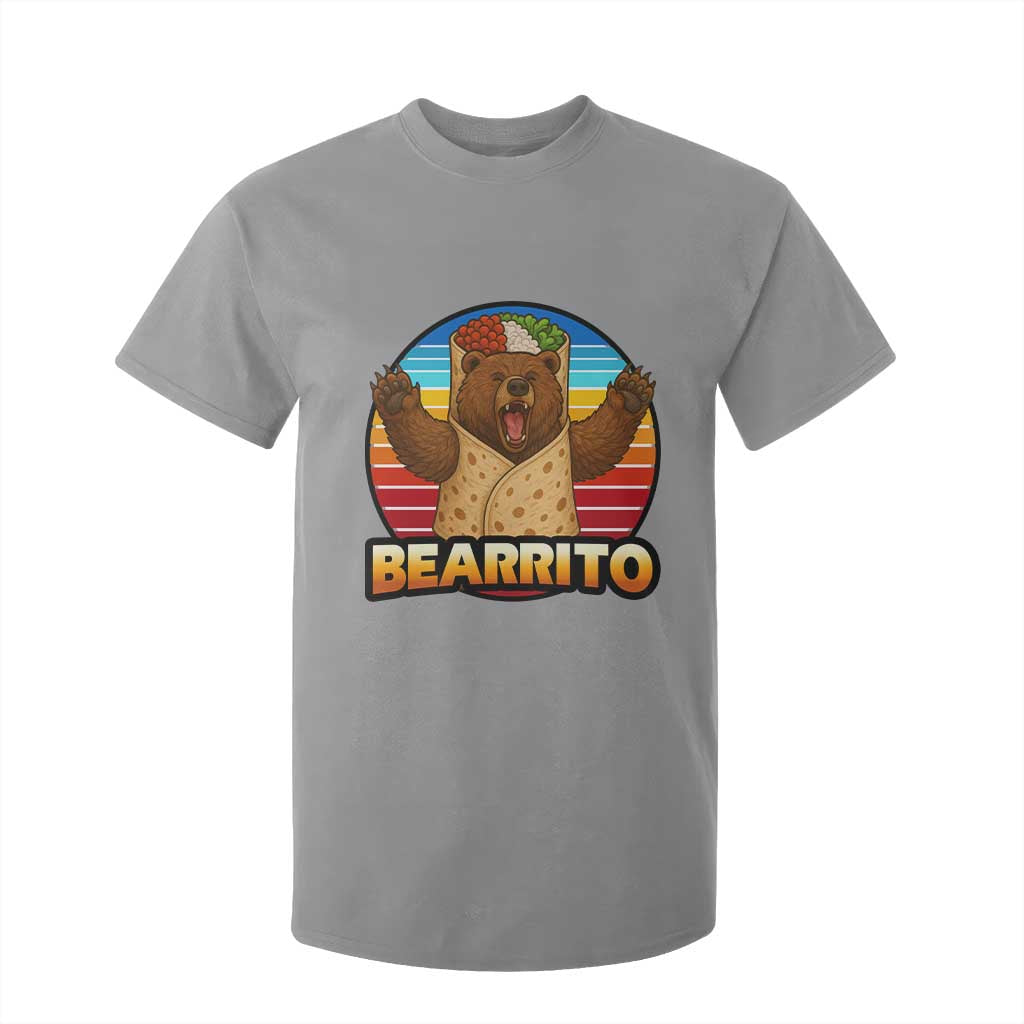 Burrito Lover Gift T Shirt For Kid Funny Bearrito TS12 Sport Gray Print Your Wear