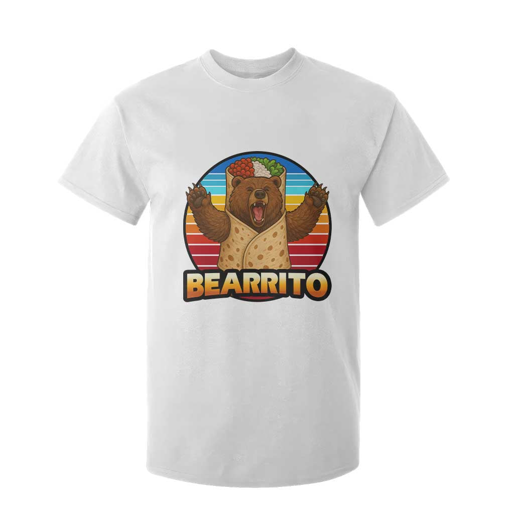Burrito Lover Gift T Shirt For Kid Funny Bearrito TS12 White Print Your Wear