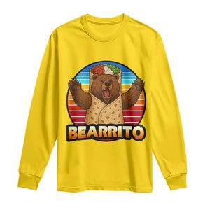 Burrito Lover Gift Long Sleeve Shirt Funny Bearrito TS12 Daisy Print Your Wear