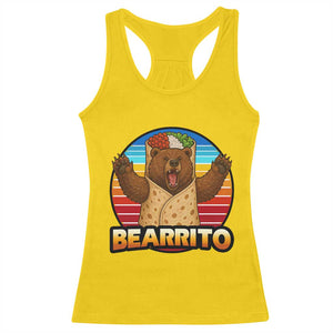 Burrito Lover Gift Racerback Tank Top Funny Bearrito TS12 Daisy Print Your Wear
