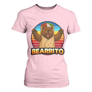 Burrito Lover Gift T Shirt For Women Funny Bearrito TS12 Light Pink Print Your Wear