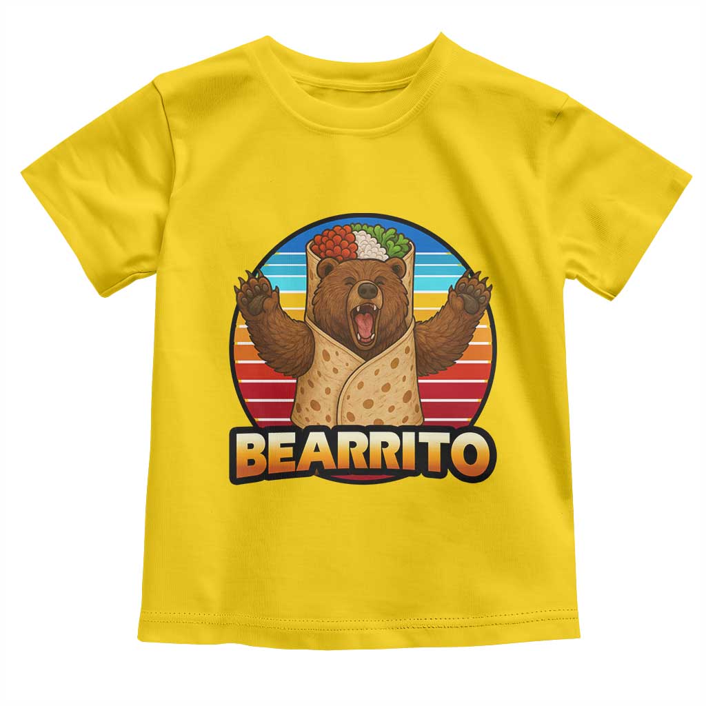 Burrito Lover Gift Toddler T Shirt Funny Bearrito TS12 Daisy Print Your Wear