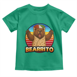 Burrito Lover Gift Toddler T Shirt Funny Bearrito TS12 Irish Green Print Your Wear