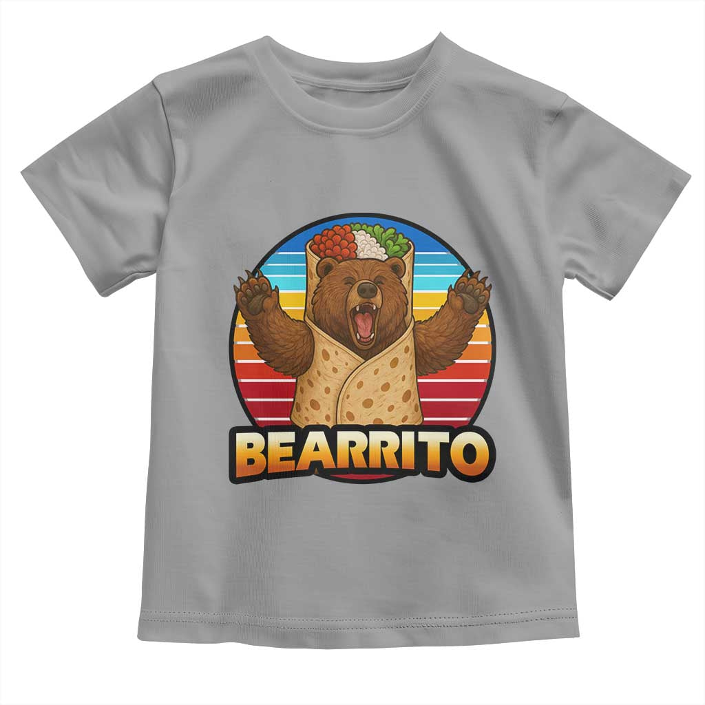 Burrito Lover Gift Toddler T Shirt Funny Bearrito TS12 Sport Gray Print Your Wear
