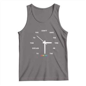 Sarcastic Work Humor Tank Top I Do Not Have The Time Or The Crayons TS12 Deep Heather Print Your Wear