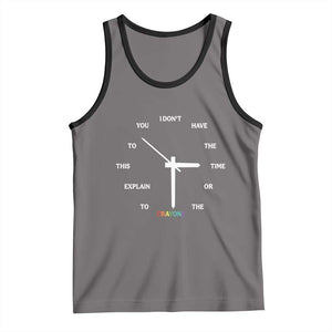 Sarcastic Work Humor Tank Top I Do Not Have The Time Or The Crayons TS12 Deep Heather Black Print Your Wear