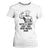 With A Body Like This Who Needs Hair T Shirt For Women Funny Bald Humor TS12 White Print Your Wear