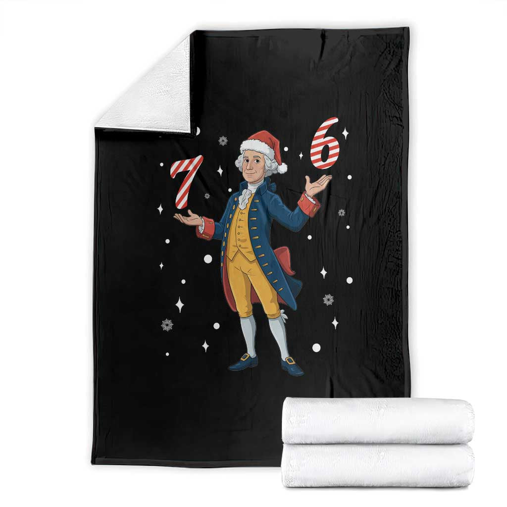George Washington 67 Meme Throw Blanket Funny Christmas Gift TS12 Black Print Your Wear
