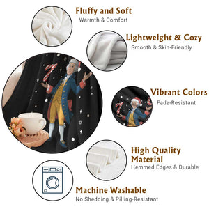 George Washington 67 Meme Throw Blanket Funny Christmas Gift TS12 Print Your Wear