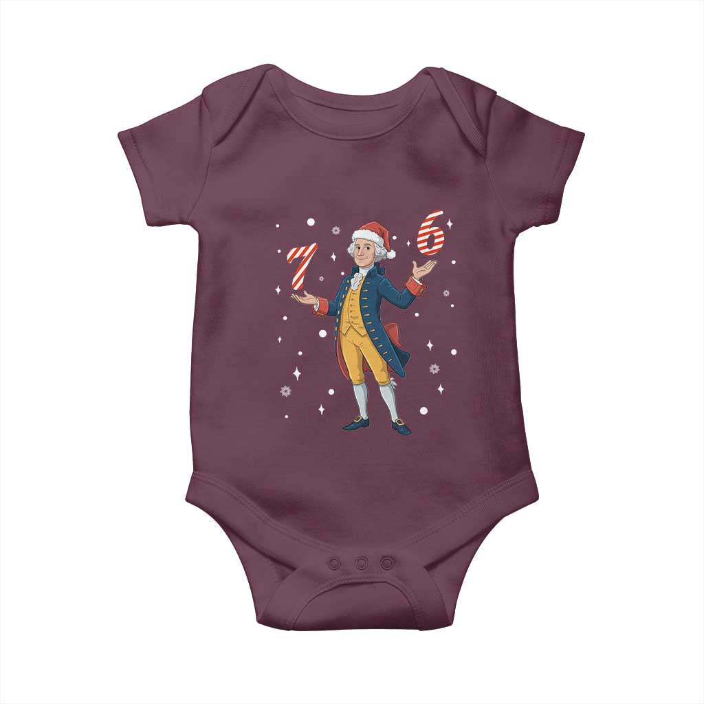 George Washington 67 Meme Baby Onesie Funny Christmas Gift TS12 Maroon Print Your Wear