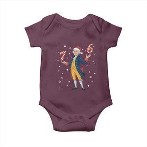 George Washington 67 Meme Baby Onesie Funny Christmas Gift TS12 Maroon Print Your Wear