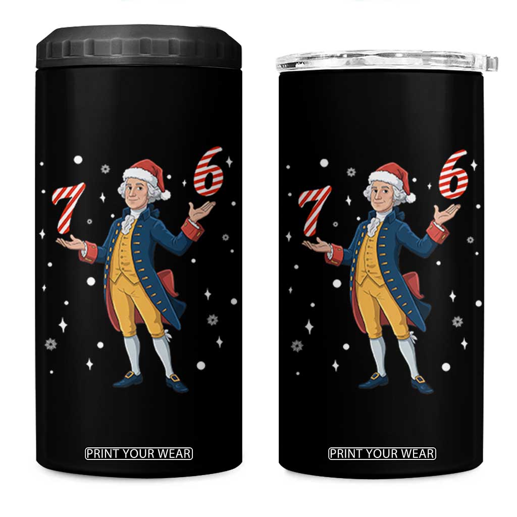George Washington 67 Meme 4 in 1 Can Cooler Tumbler Funny Christmas Gift TS12 One Size: 16 oz Black Print Your Wear