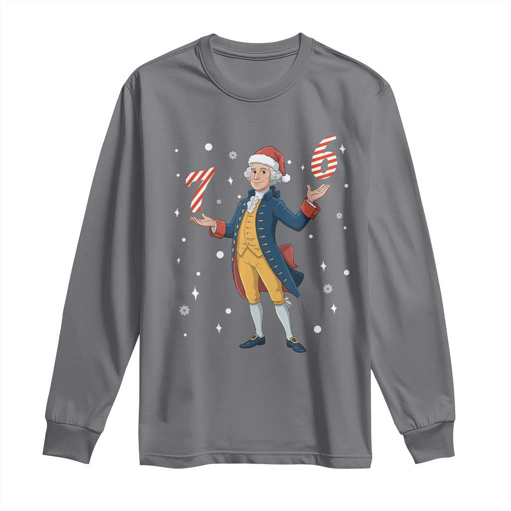 George Washington 67 Meme Long Sleeve Shirt Funny Christmas Gift TS12 Charcoal Print Your Wear