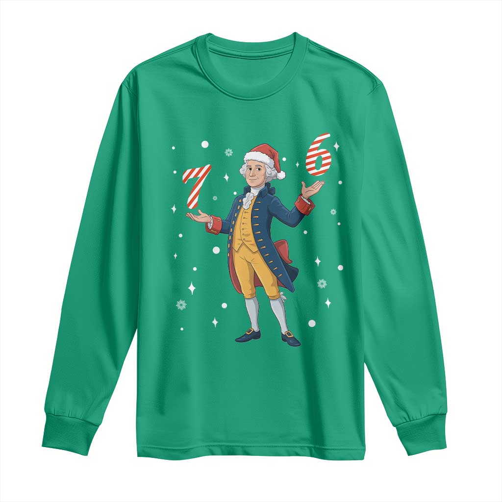 George Washington 67 Meme Long Sleeve Shirt Funny Christmas Gift TS12 Irish Green Print Your Wear