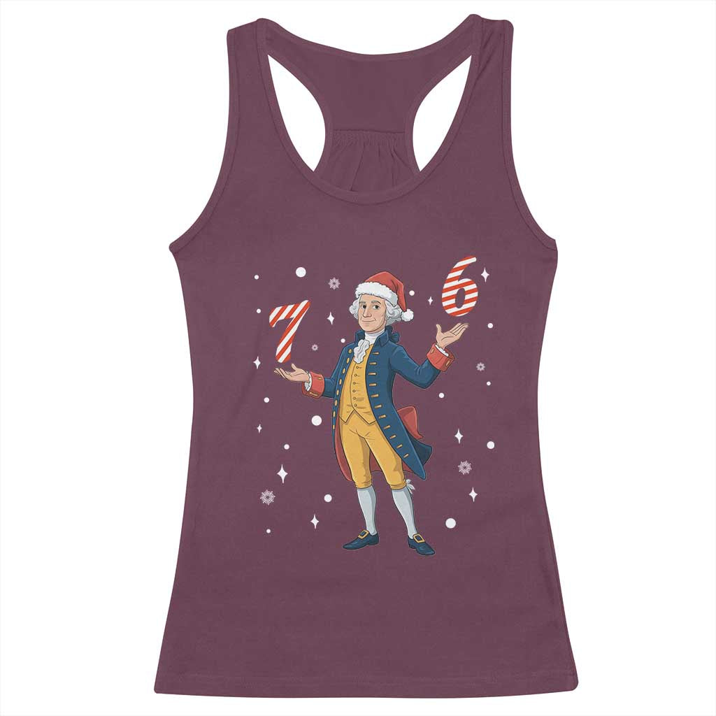 George Washington 67 Meme Racerback Tank Top Funny Christmas Gift TS12 Maroon Print Your Wear