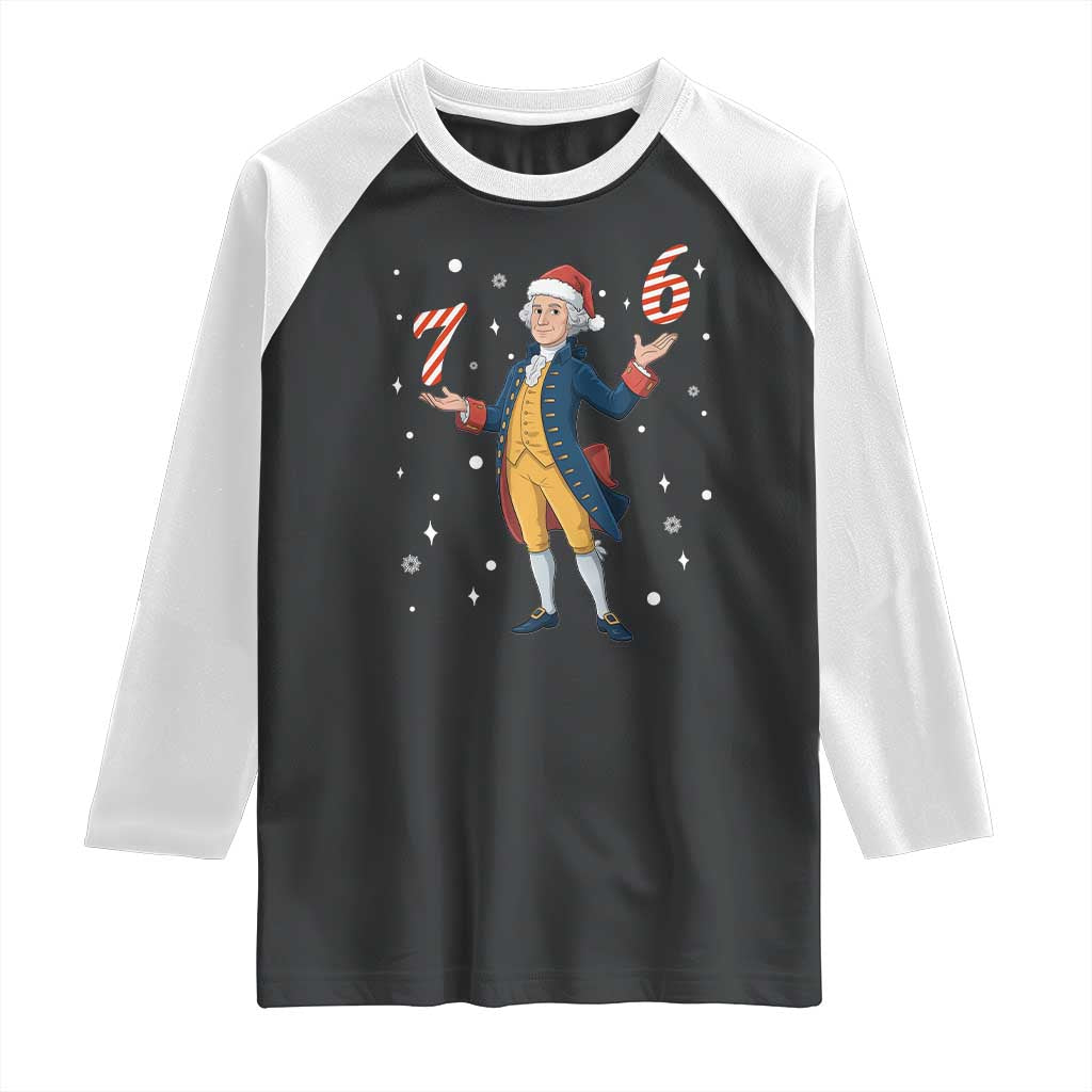 George Washington 67 Meme Raglan Shirt Funny Christmas Gift TS12 Black White Print Your Wear