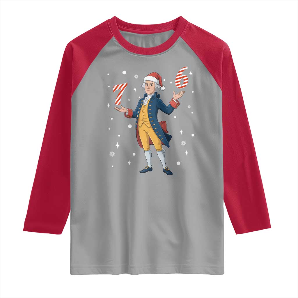 George Washington 67 Meme Raglan Shirt Funny Christmas Gift TS12 Sport Gray Red Print Your Wear