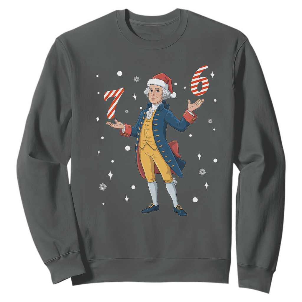 George Washington 67 Meme Sweatshirt Funny Christmas Gift TS12 Dark Heather Print Your Wear