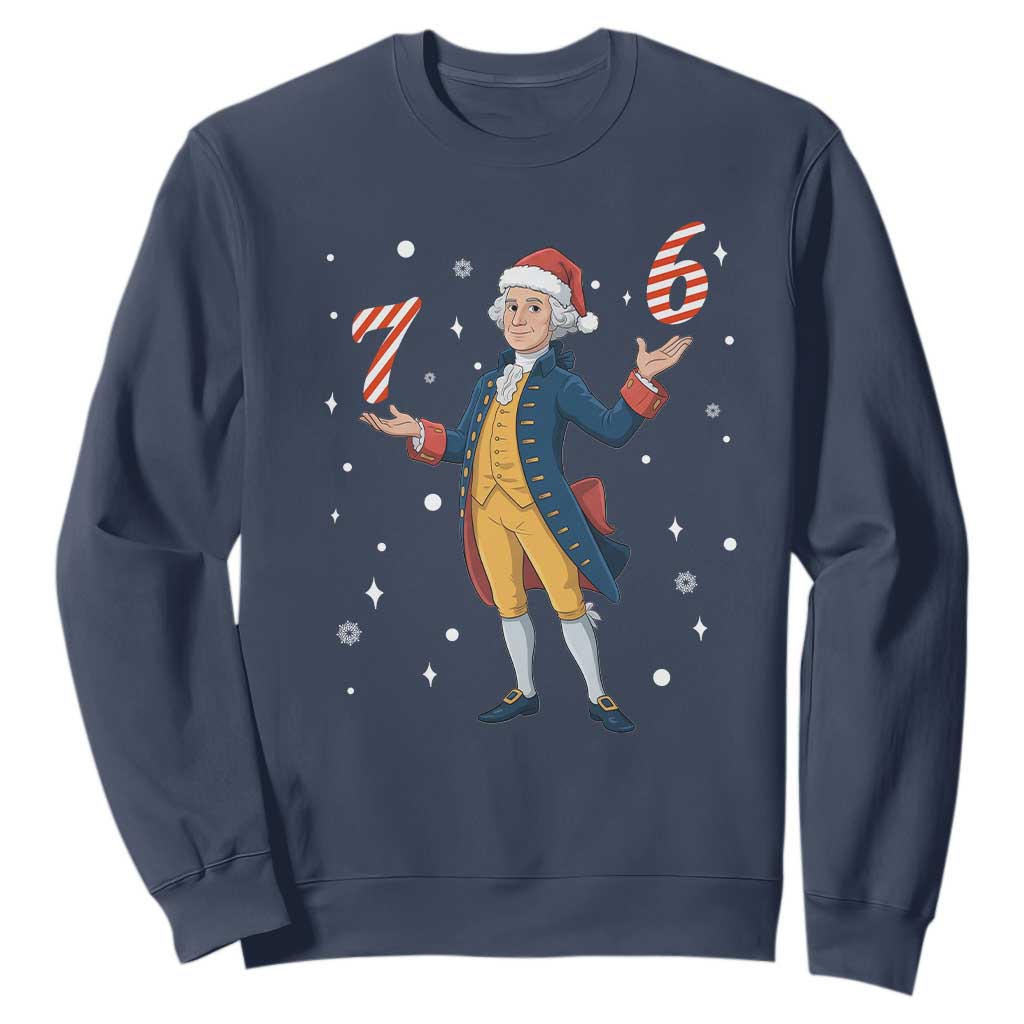 George Washington 67 Meme Sweatshirt Funny Christmas Gift TS12 Navy Print Your Wear