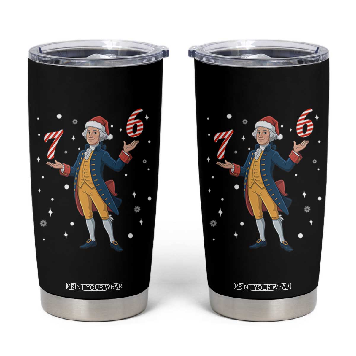 George Washington 67 Meme Tumbler Cup Funny Christmas Gift TS12 Black Print Your Wear