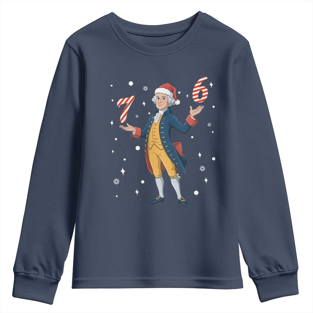 George Washington 67 Meme Youth Sweatshirt Funny Christmas Gift TS12 Navy Print Your Wear