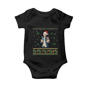 George Washington 67 Meme Baby Onesie Funny Christmas Ugly Sweater Gift TS12 Black Print Your Wear