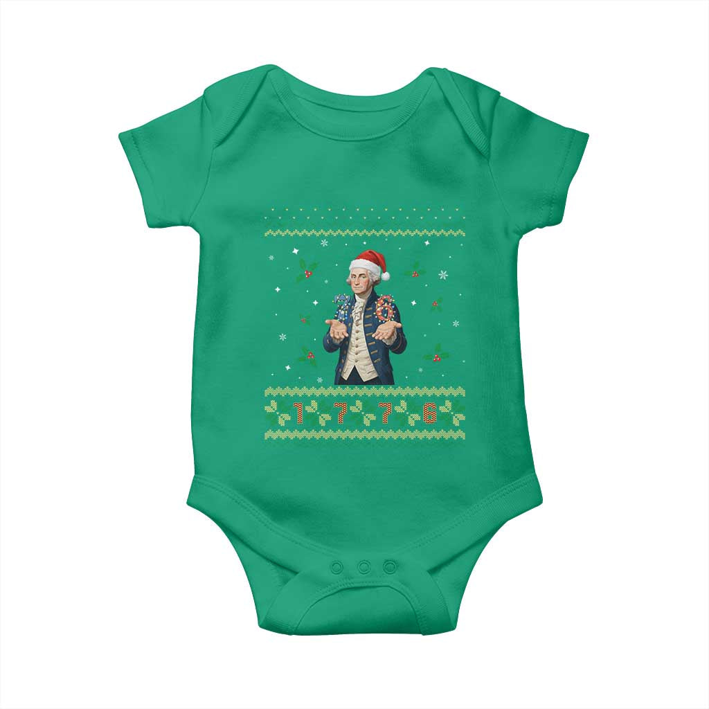 George Washington 67 Meme Baby Onesie Funny Christmas Ugly Sweater Gift TS12 Irish Green Print Your Wear
