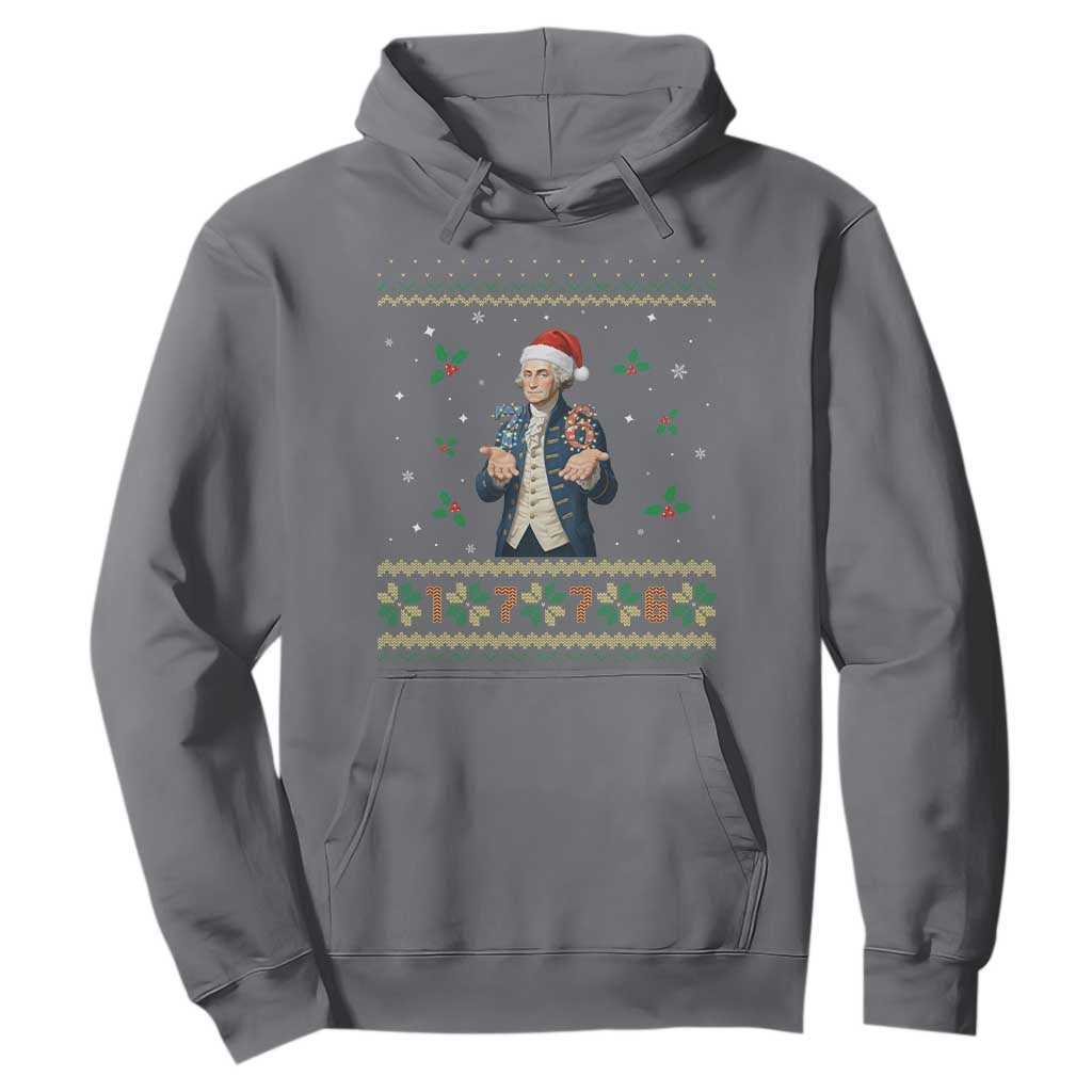 George Washington 67 Meme Hoodie Funny Christmas Ugly Sweater Gift TS12 Charcoal Print Your Wear