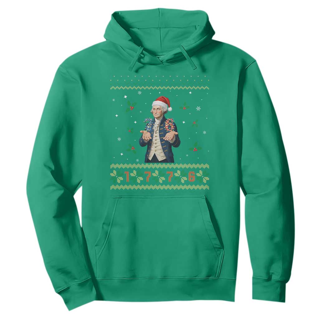 George Washington 67 Meme Hoodie Funny Christmas Ugly Sweater Gift TS12 Irish Green Print Your Wear