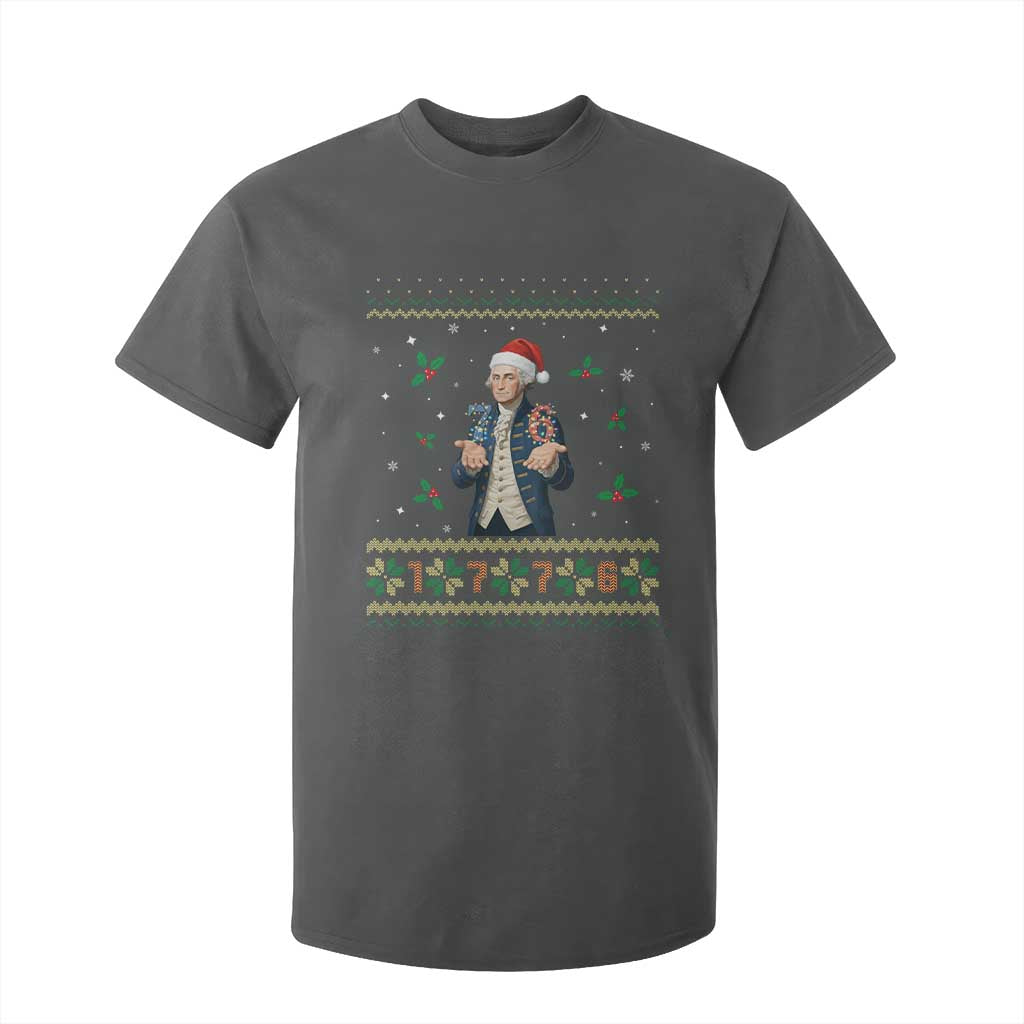 George Washington 67 Meme T Shirt For Kid Funny Christmas Ugly Sweater Gift TS12 Dark Heather Print Your Wear