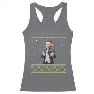 George Washington 67 Meme Racerback Tank Top Funny Christmas Ugly Sweater Gift TS12 Charcoal Print Your Wear