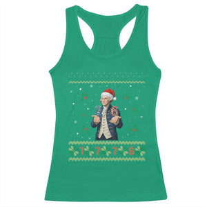 George Washington 67 Meme Racerback Tank Top Funny Christmas Ugly Sweater Gift TS12 Irish Green Print Your Wear
