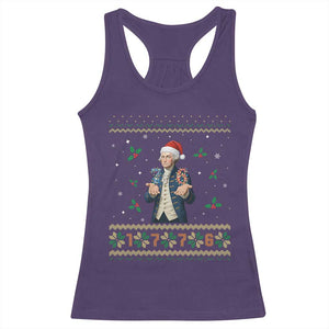 George Washington 67 Meme Racerback Tank Top Funny Christmas Ugly Sweater Gift TS12 Purple Print Your Wear
