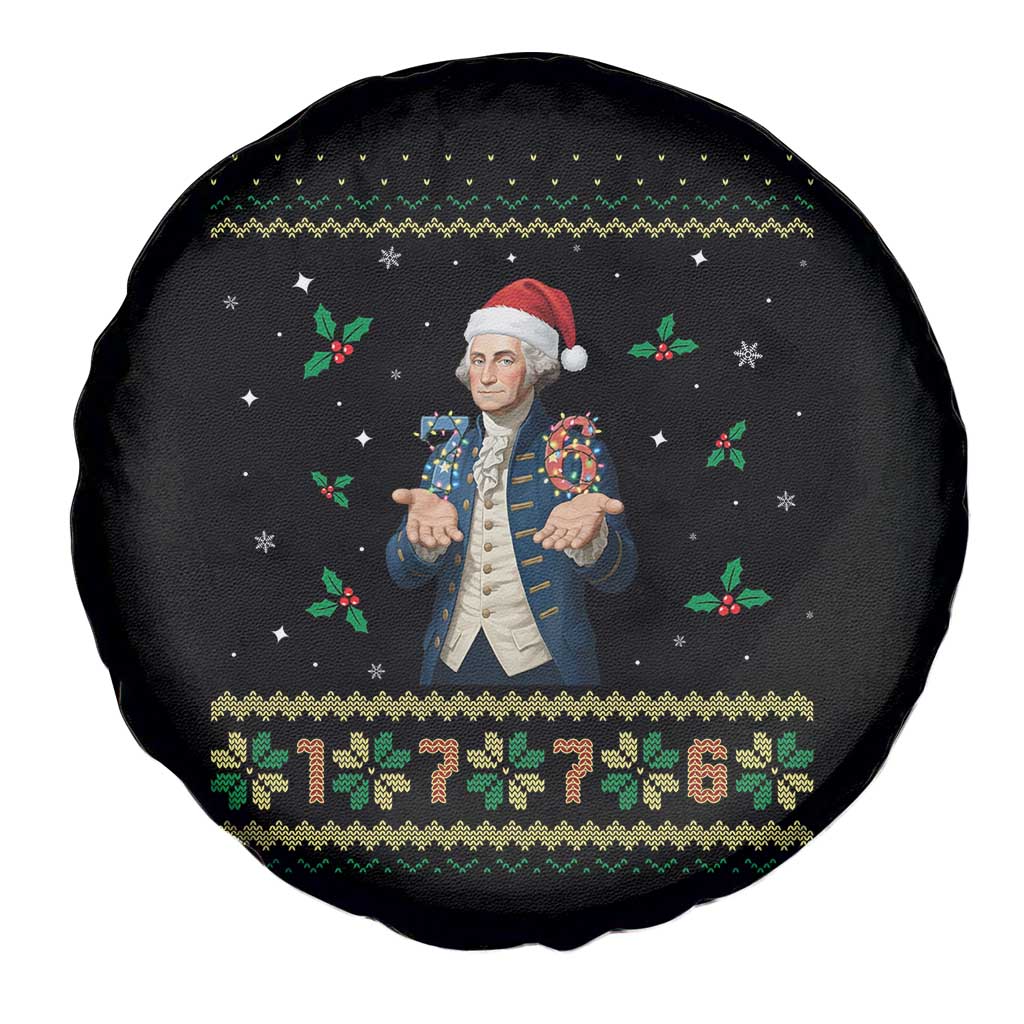 George Washington 67 Meme Spare Tire Cover Funny Christmas Ugly Sweater Gift TS12 Print Your Wear