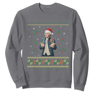 George Washington 67 Meme Sweatshirt Funny Christmas Ugly Sweater Gift TS12 Charcoal Print Your Wear