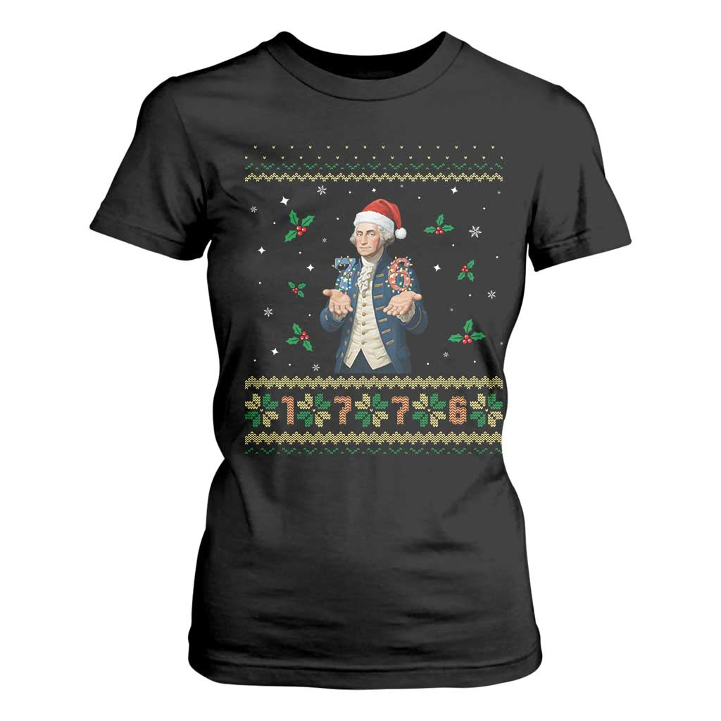 George Washington 67 Meme T Shirt For Women Funny Christmas Ugly Sweater Gift - Print Your Wear