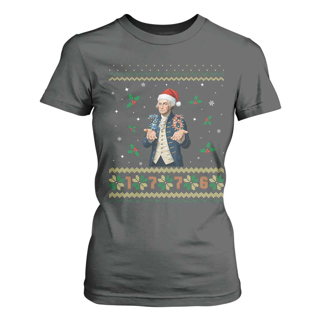 George Washington 67 Meme T Shirt For Women Funny Christmas Ugly Sweater Gift TS12 Dark Heather Print Your Wear