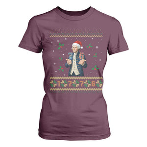 George Washington 67 Meme T Shirt For Women Funny Christmas Ugly Sweater Gift TS12 Maroon Print Your Wear
