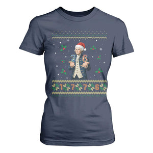 George Washington 67 Meme T Shirt For Women Funny Christmas Ugly Sweater Gift TS12 Navy Print Your Wear