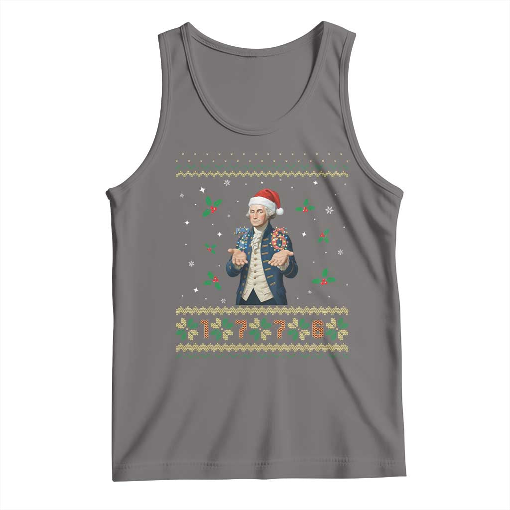 George Washington 67 Meme Tank Top Funny Christmas Ugly Sweater Gift TS12 Deep Heather Print Your Wear