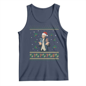 George Washington 67 Meme Tank Top Funny Christmas Ugly Sweater Gift TS12 Navy Print Your Wear