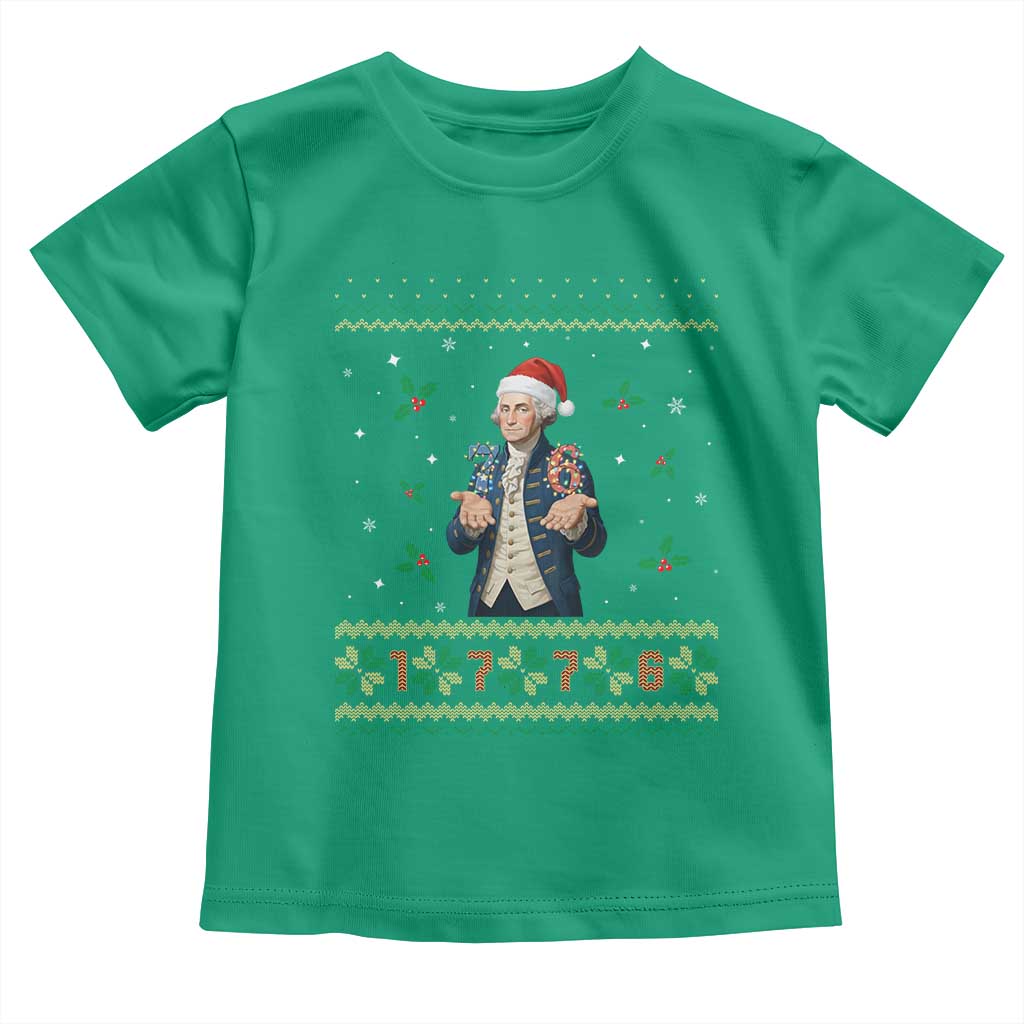 George Washington 67 Meme Toddler T Shirt Funny Christmas Ugly Sweater Gift TS12 Irish Green Print Your Wear