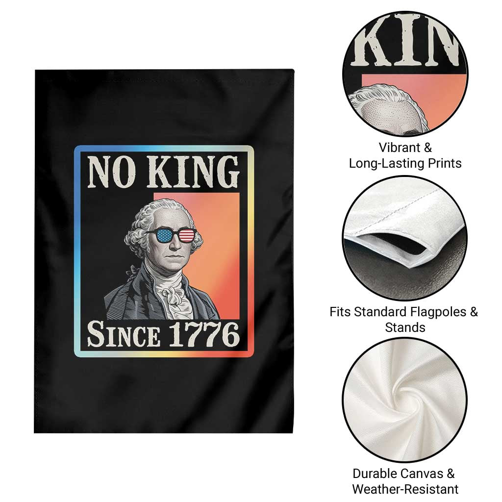 George Washington No Kings Since 1776 Garden Flag Funny Political Meme Gift TS12 Print Your Wear