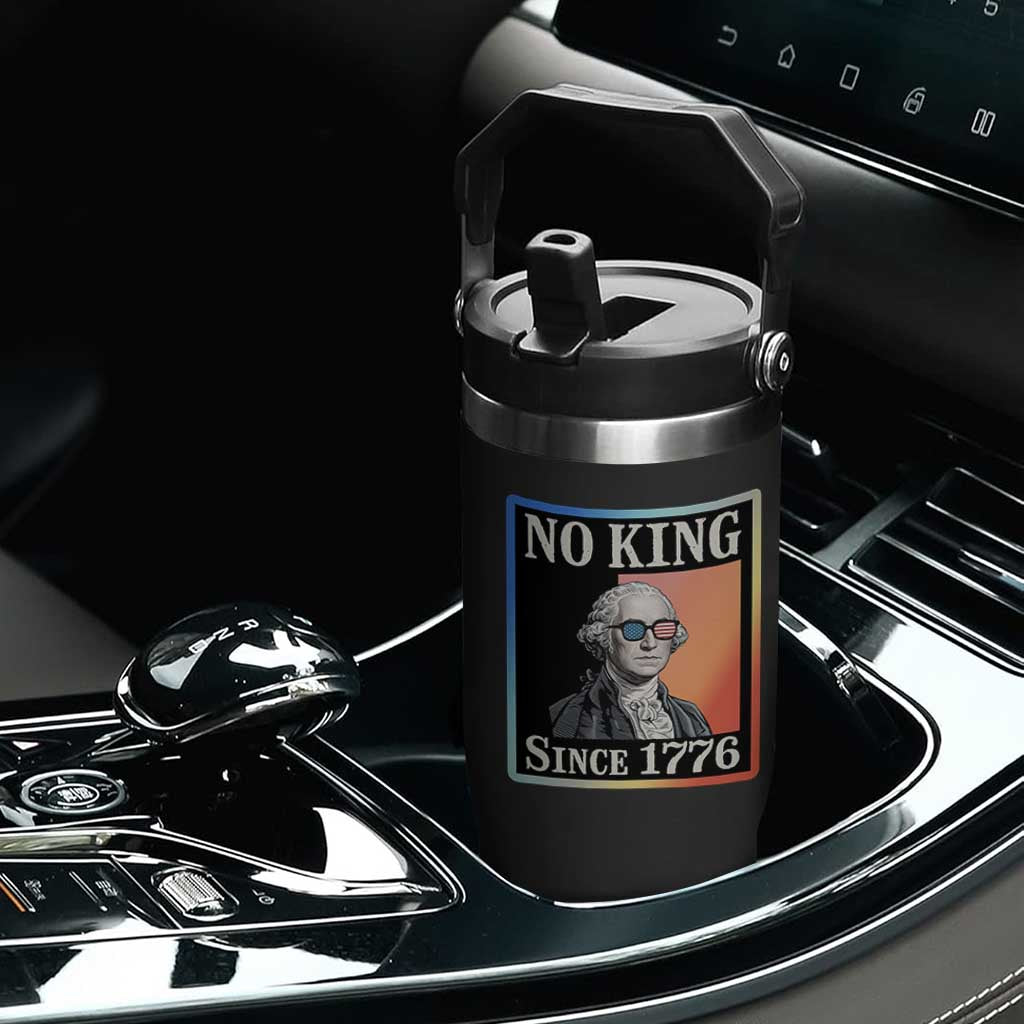 George Washington No Kings Since 1776 Flip Straw Tumbler Funny Political Meme Gift TS12 Print Your Wear